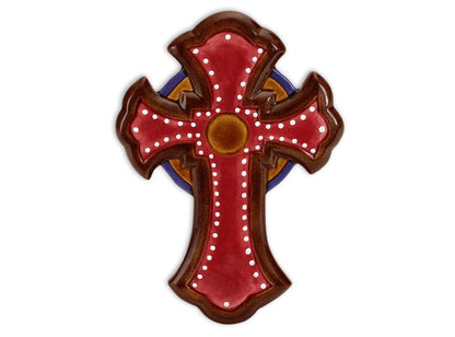 Bisque Decorative Cross Plaque (Case of 4)