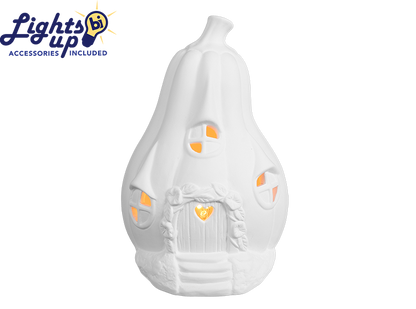 Bisque Lighted Gourdgeous Fairy Cottage (Case of 2)