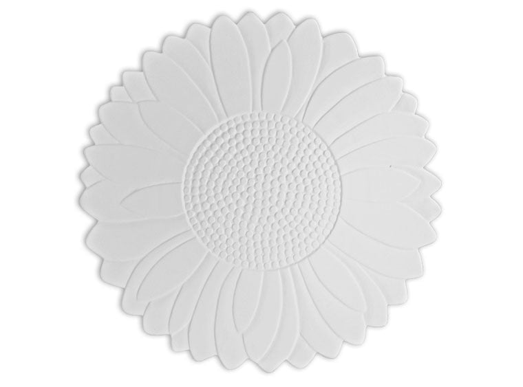 Bisque Large Sunflower Plate (Case of 6)