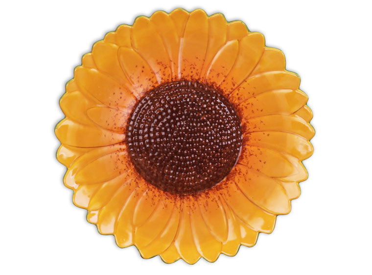 Bisque Large Sunflower Plate (Case of 6)