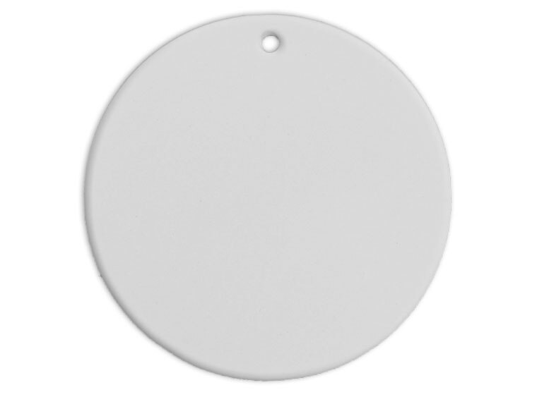 Bisque 3.75" Round Tile Plaque (Case of 12)