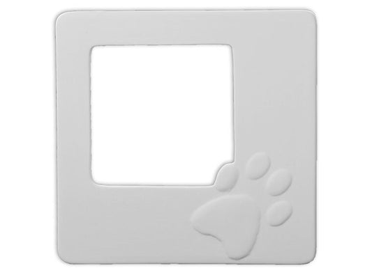 Bisque Paw Print Picture Frame (Case of 4)