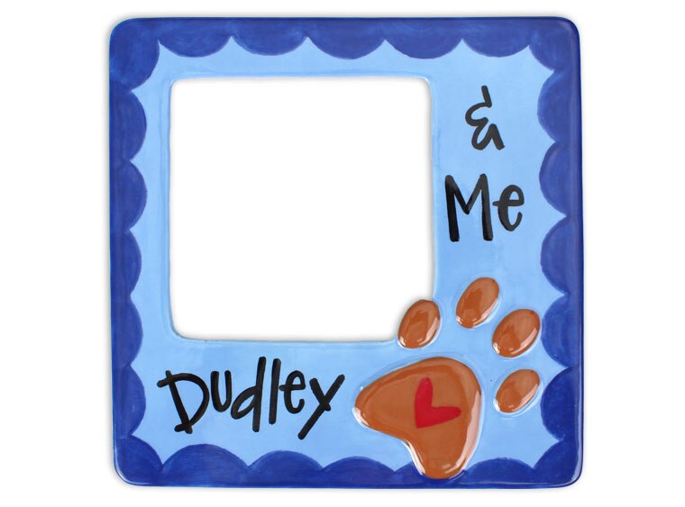 Bisque Paw Print Picture Frame (Case of 4)