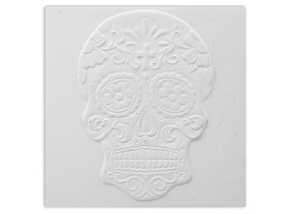 Bisque Day Of The Dead Tile (Case of 12)