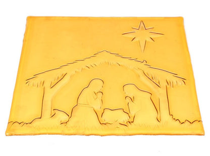 Bisque Nativity Scene Tile XL (Case of 6)