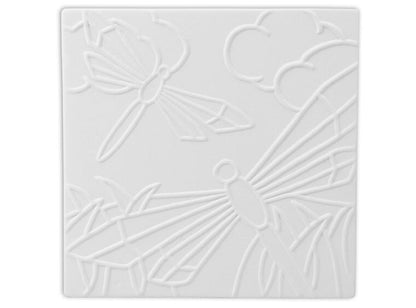 Bisque Dragonfly Tile (Case of 12)