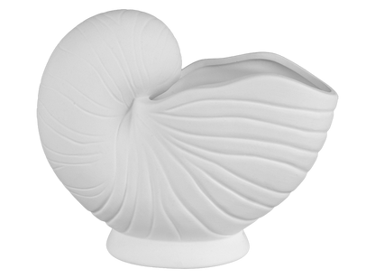 Bisque Nautilus Shell Container (Case of 2)