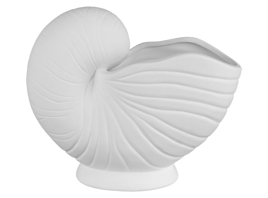 Bisque Nautilus Shell Container (Case of 2)