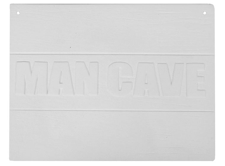 Bisque Man Cave Plaque (Case of 4)