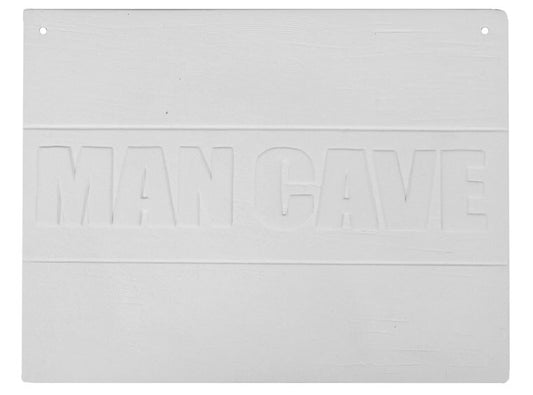 Bisque Man Cave Plaque (Case of 4)