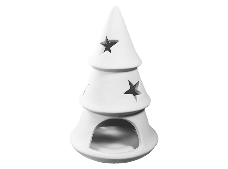 Bisque Christmas Tree Votive (Case of 2)