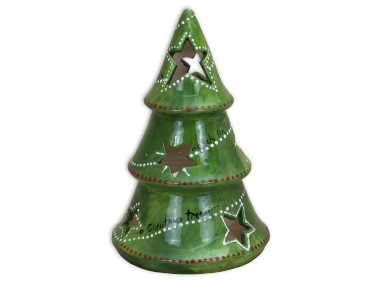 Bisque Christmas Tree Votive (Case of 2)
