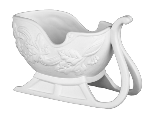 Bisque Sleigh Dish (Case of 4)