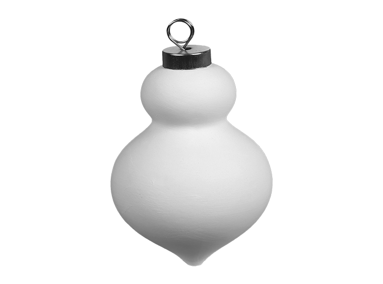 Bisque Retro Finial Ornament (Case of 8)