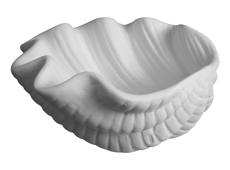 Bisque Giant Clam Shell Dish (Case of 6)