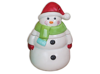 Bisque Snowman Jar (Case of 1)