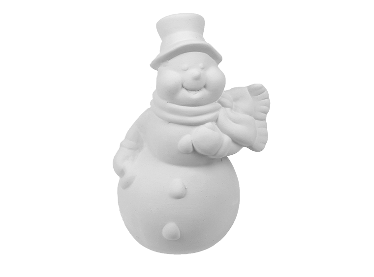 Bisque Jolly Snowman (Case of 8)