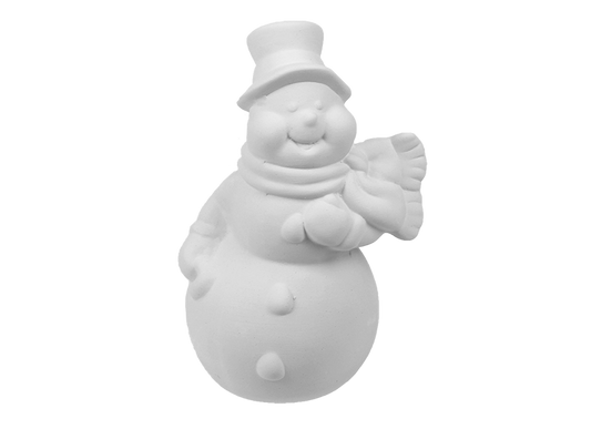Bisque Jolly Snowman (Case of 8)