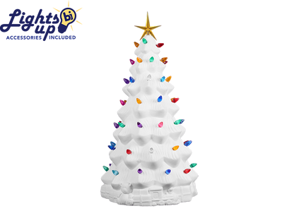 Bisque Lighted Tree With Gifts (Case of 1)