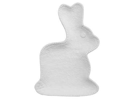 Bisque Burlap Bunny Plate (Case of 4)