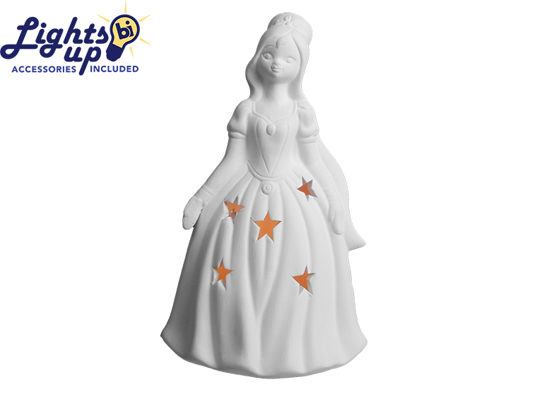 Bisque Lighted Princess (Case of 2)