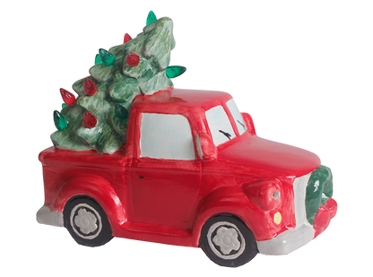 Bisque Lighted Christmas Tree Truck (Case of 1)