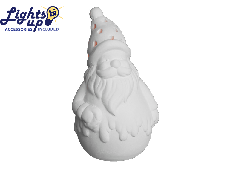 Bisque Lighted Santa (Case of 4)