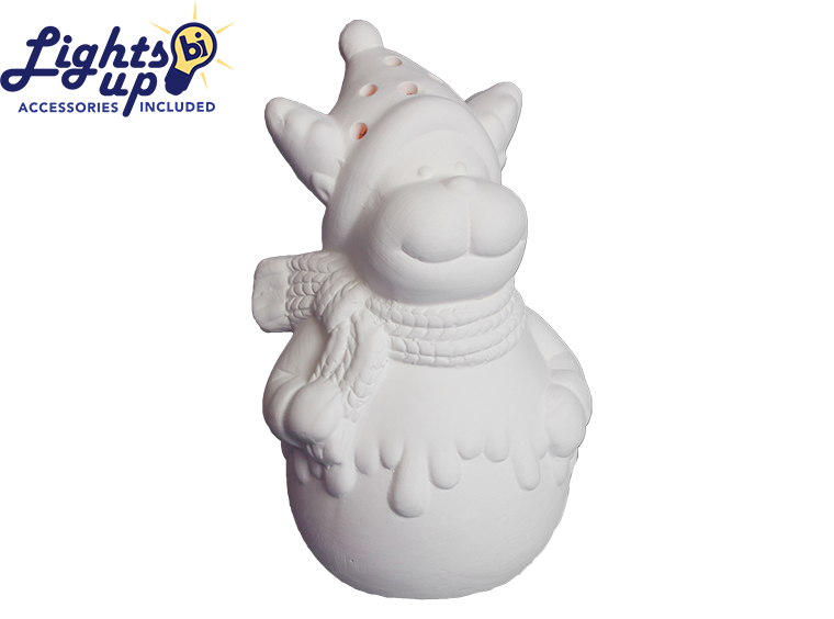 Bisque Lighted Rudolph (Case of 4)
