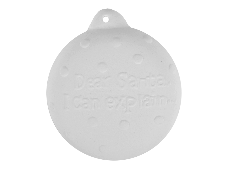 Bisque I Can Explain Ornament (Case of 12)