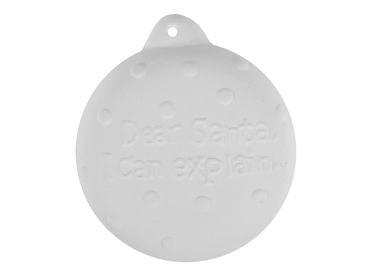 Bisque I Can Explain Ornament (Case of 12)