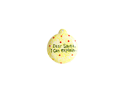 Bisque I Can Explain Ornament (Case of 12)