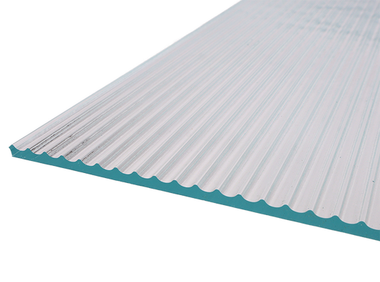 Clear Quarter Reed Sheet Glass - 12" Square - Single (Case of 1)