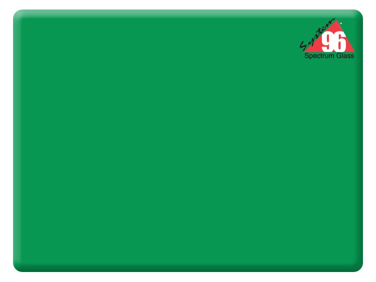 Medium Green Glass Transparent Blank (Case of 1)