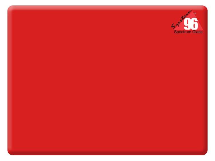 Cherry Red Glass Transparent Blank (Case of 1)