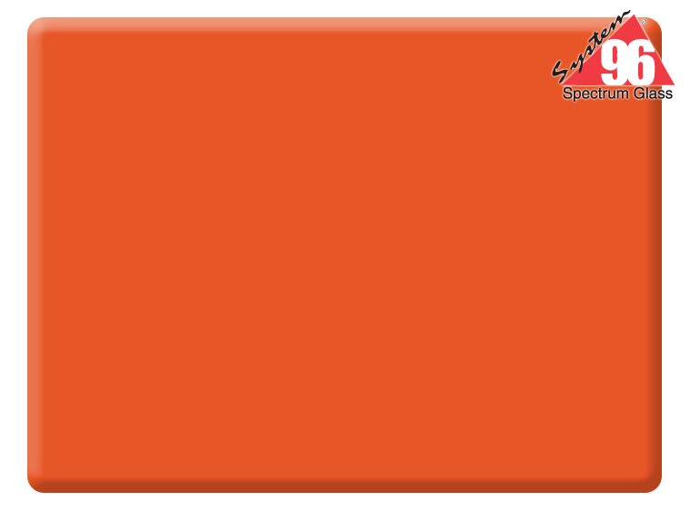 Orange Transparent Fusible Range Glass (Case of 1)