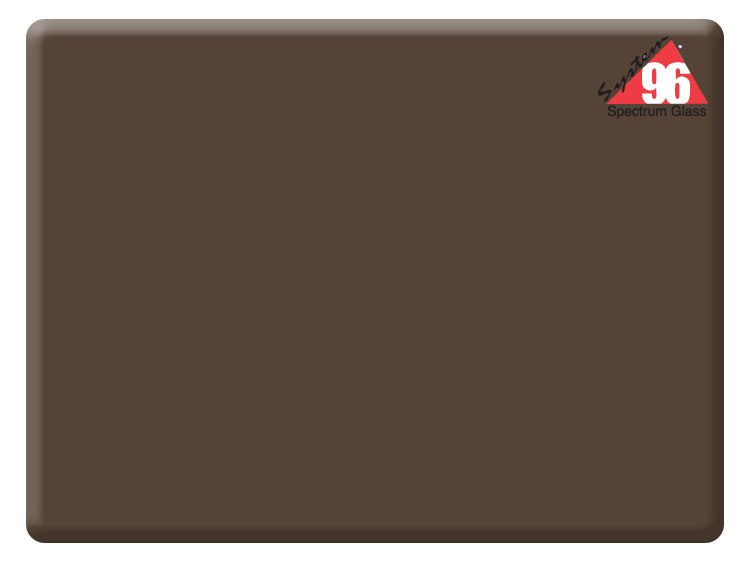 Chocolate Brown Opalescent Glass Blank (Case of 1)