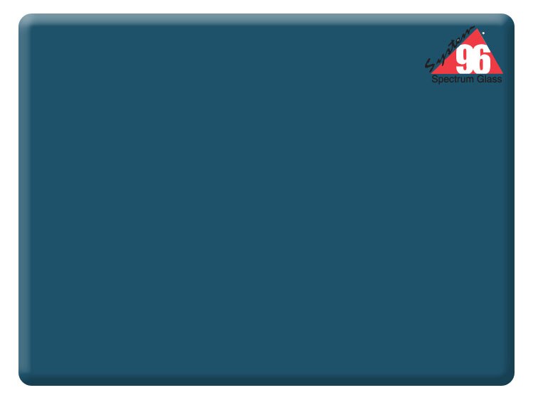 Steel Blue Glass Transparent Blank (Case of 1)