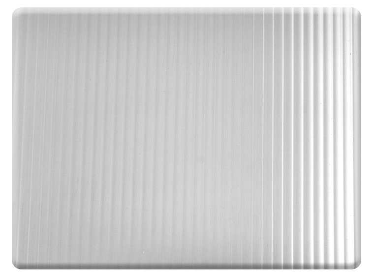 Clear Quarter Reed Sheet Glass - 24" Square - Single (Case of 1)