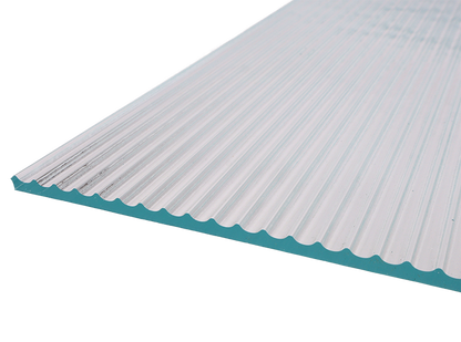 Clear Quarter Reed Sheet Glass - 24" Square - Single (Case of 1)