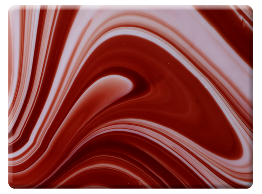 Copper Red Fusers' Reserve Sheet Glass - 24" Square - Single (Case of 1)