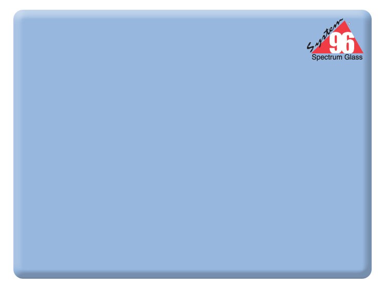Pale Blue Glass Transparent Slab (Case of 1)