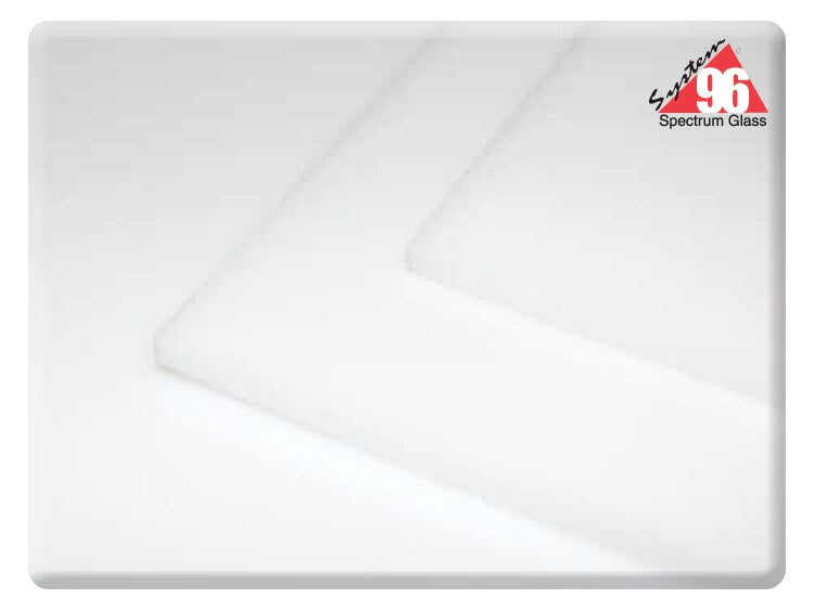 Thin White Opalescent Glass Slab (Case of 1)