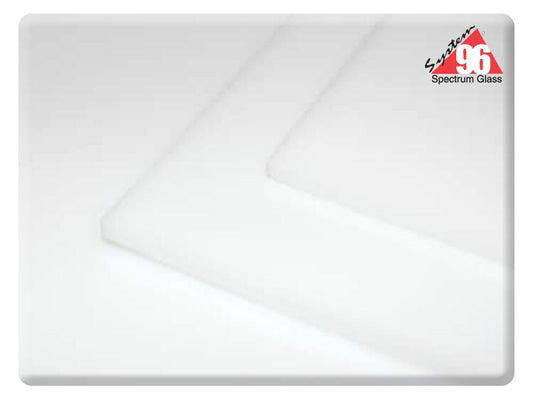 Thin White Opalescent Glass Slab (Case of 1)