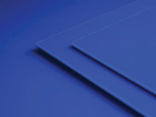 Medium Blue Opalescent Glass Slab (Case of 1)