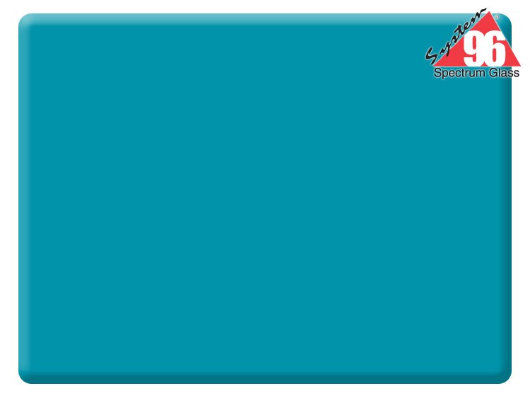 Turquoise Blue Opalescent Glass Slab (Case of 1)