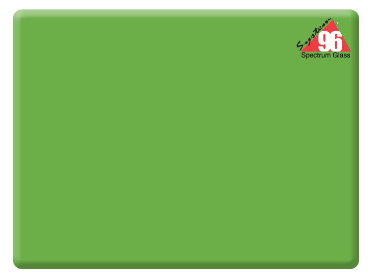 Moss Green Glass Transparent Slab (Case of 1)
