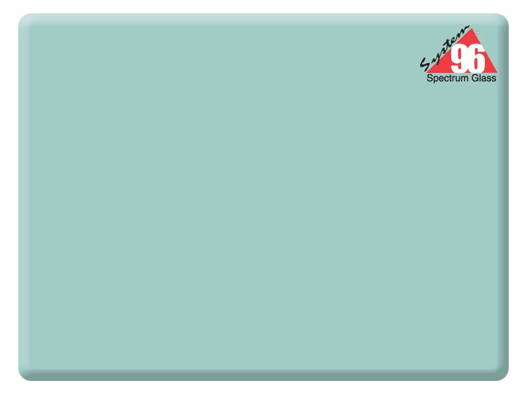 Sea Green Glass Transparent Slab (Case of 1)