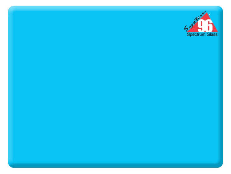 Sky Blue Glass Transparent Slab (Case of 1)