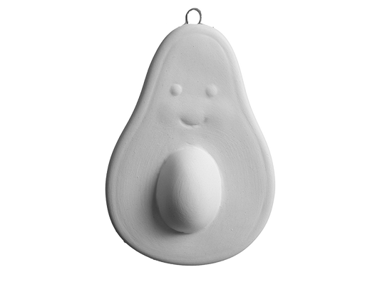 Bisque Avocado Ornament (Case of 12)