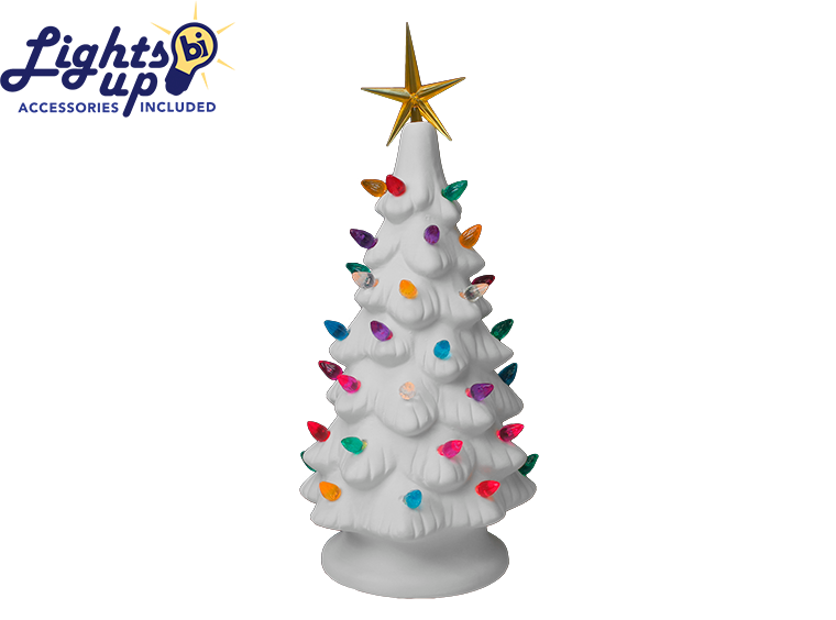 Bisque 11" Christmas Tree (Case of 1)